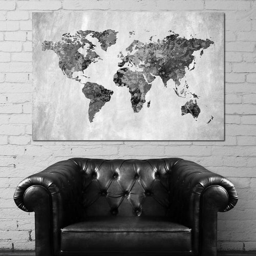 World Map 9 - Mateo Canvas Wall Art
