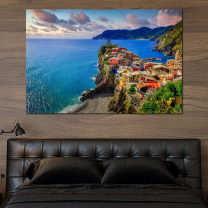 Vernazza Village Canvas Wall Art