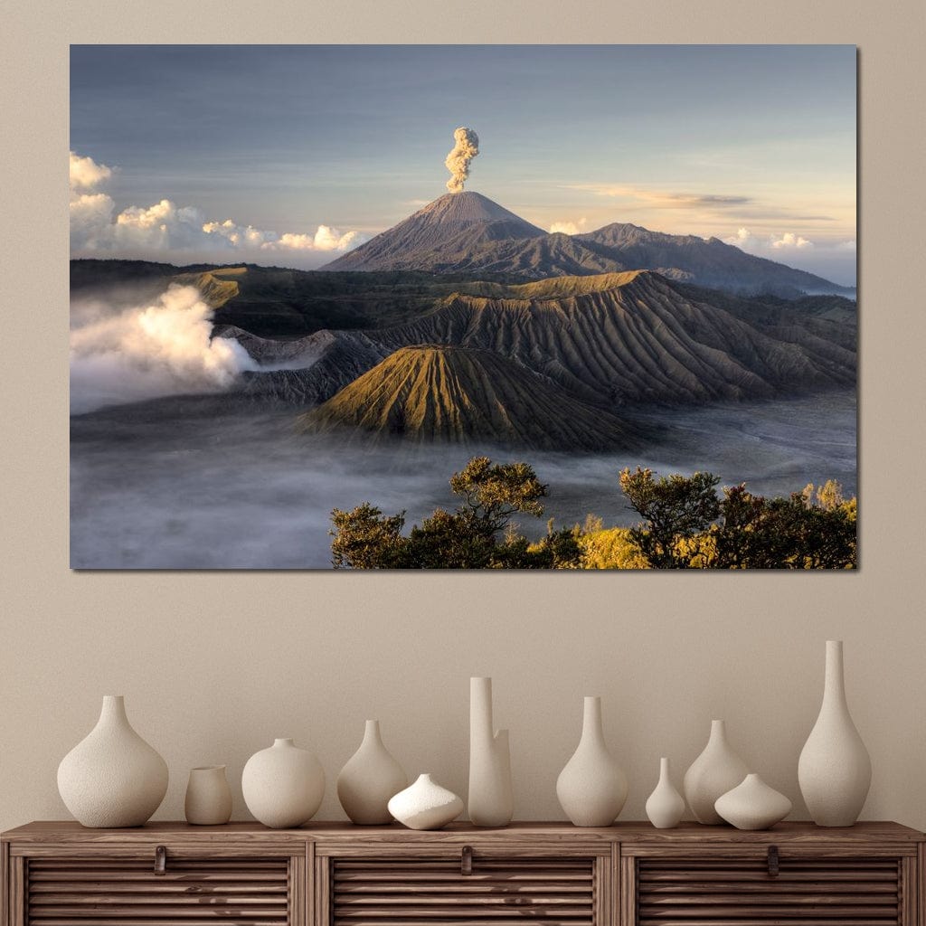 Bromo Volcano Canvas Wall Art
