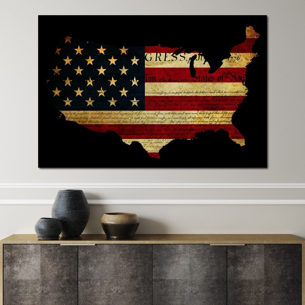 Declaration of Independence Canvas Wall Art