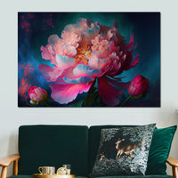 Peonie Flower 1 Canvas Wall Art