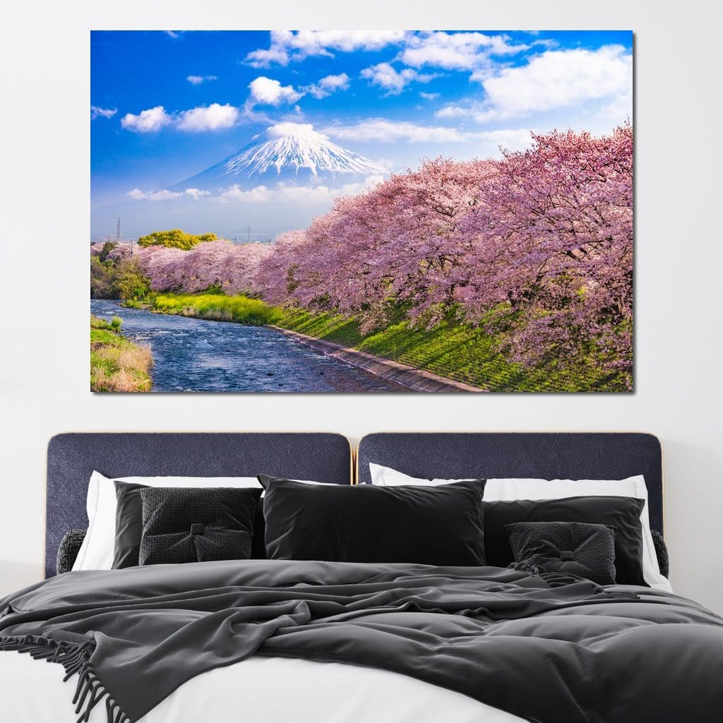 Cherry Blossoms in Japan Canvas Wall Art