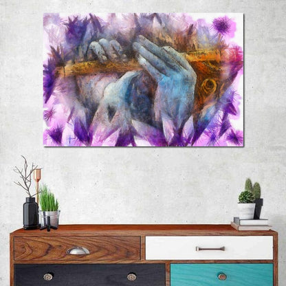 Krishna Playing the Flute Canvas Wall Art