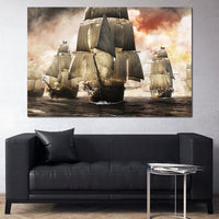 Pirate Fleet Canvas Wall Art