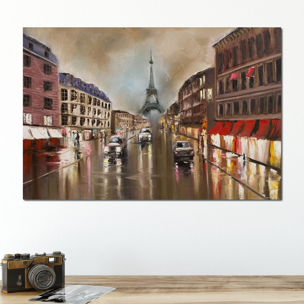 French Avenue Canvas Wall Art