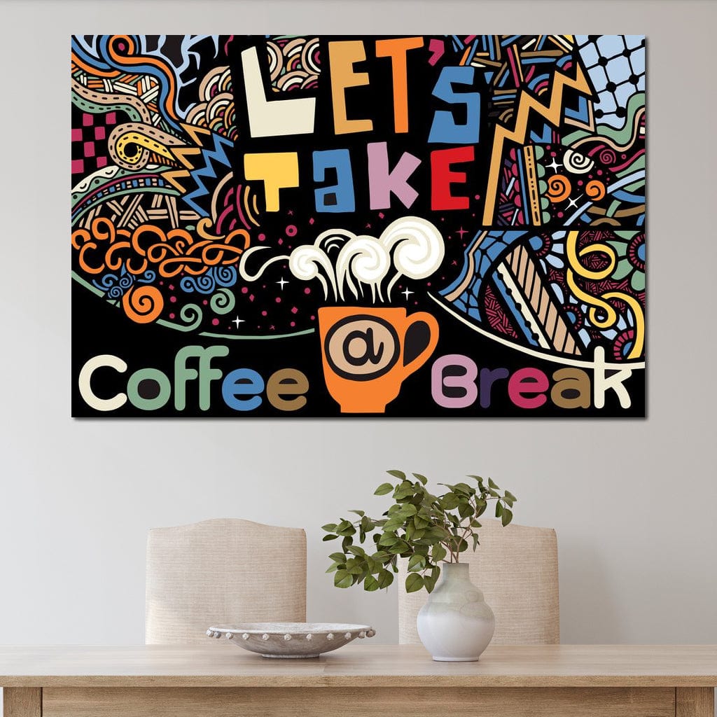 Coffee Break Canvas Wall Art