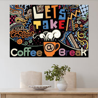 Coffee Break Canvas Wall Art