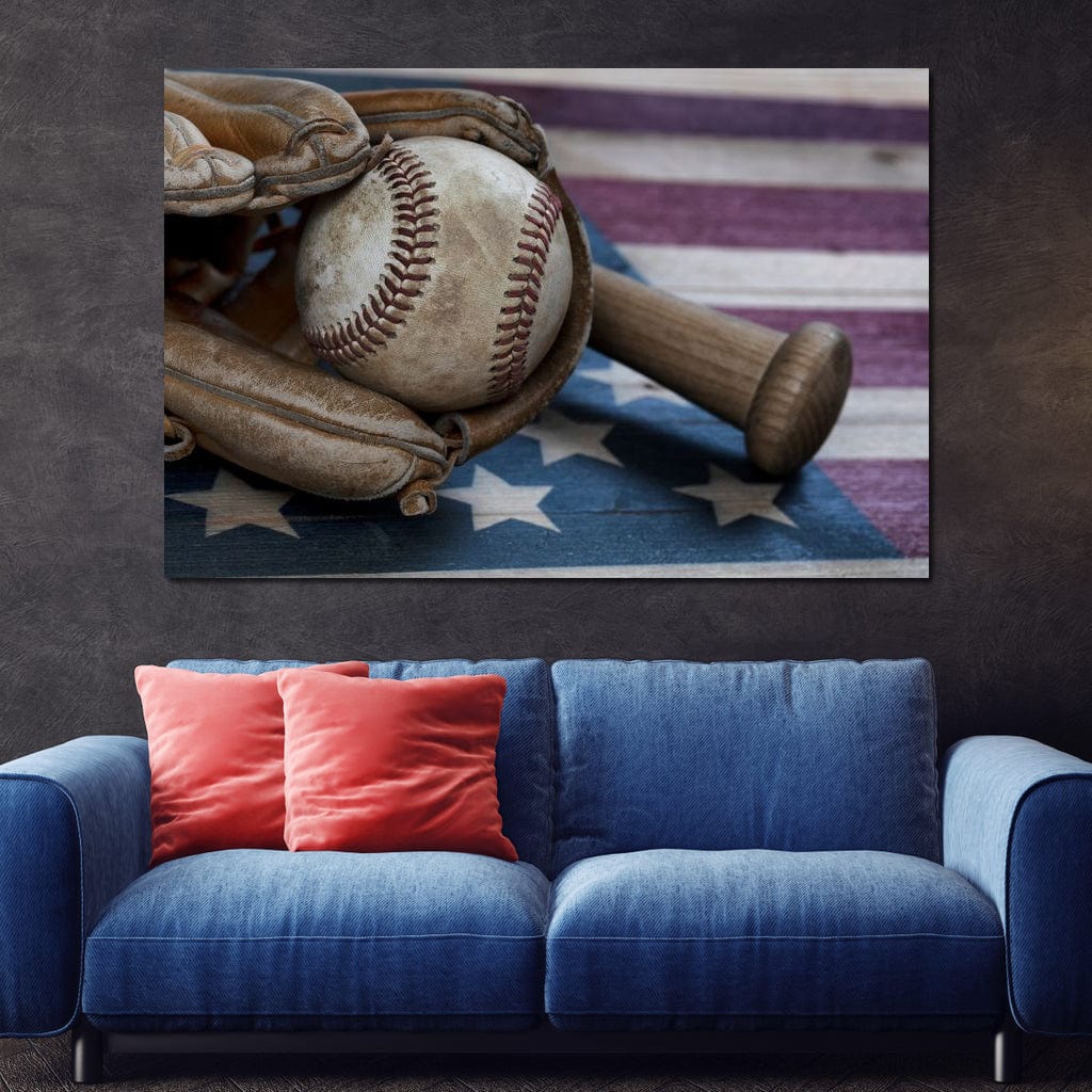 Baseball Nation Canvas Wall Art
