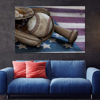 Baseball Nation Canvas Wall Art