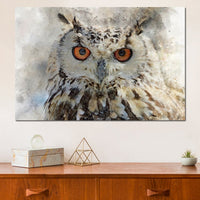 Eurasian Owl Canvas Wall Art