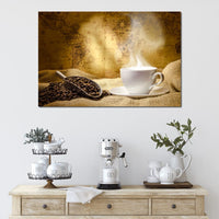 World of Coffee Canvas Wall Art