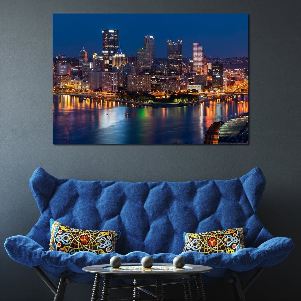 Pittsburgh Skyline Canvas Wall Art