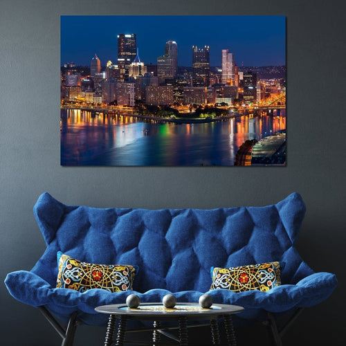 Pittsburgh Skyline Canvas Wall Art