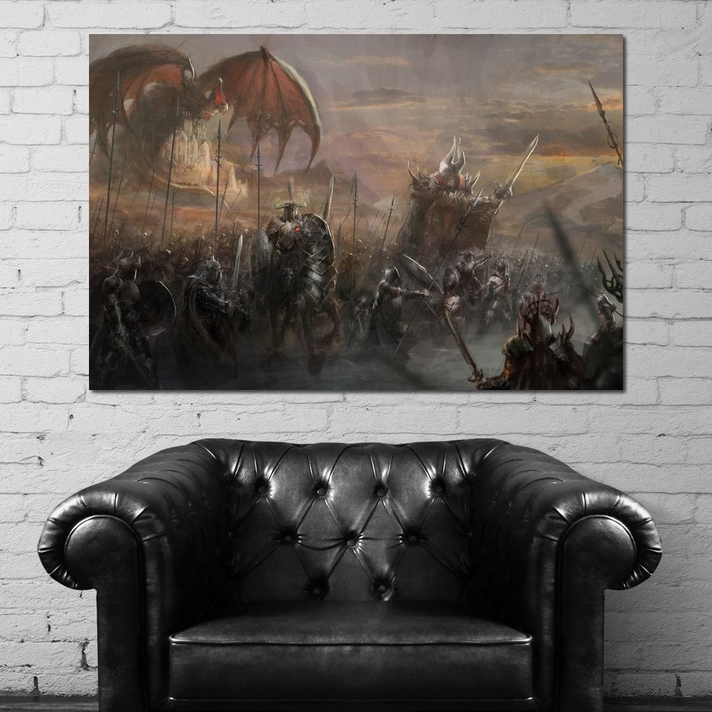 Fantasy Battlefield Canvas Wall Art