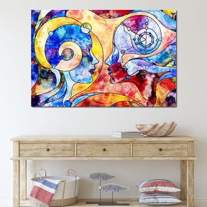 Face to Face Canvas Wall Art