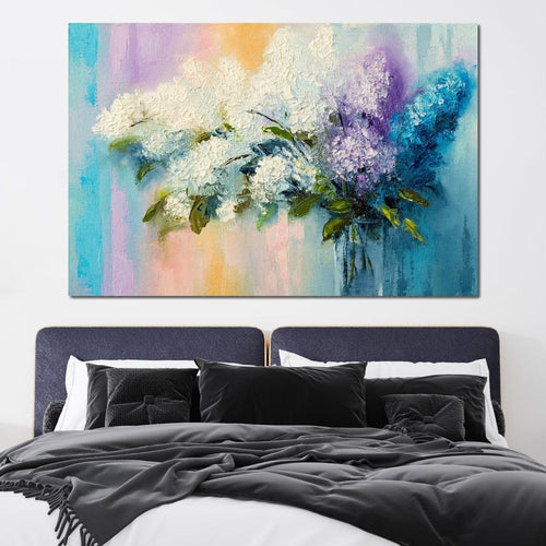 Lilac Flowers Canvas Wall Art