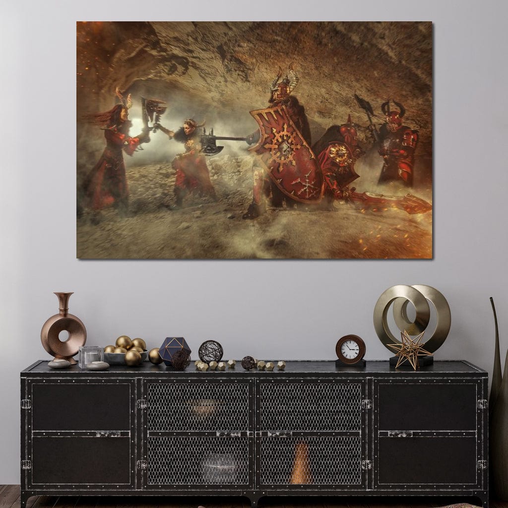 Dungeon Warriors Canvas Wall Art