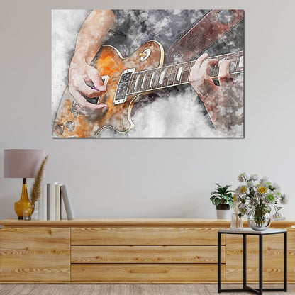 Electric Guitar - Mateo Canvas Wall Art