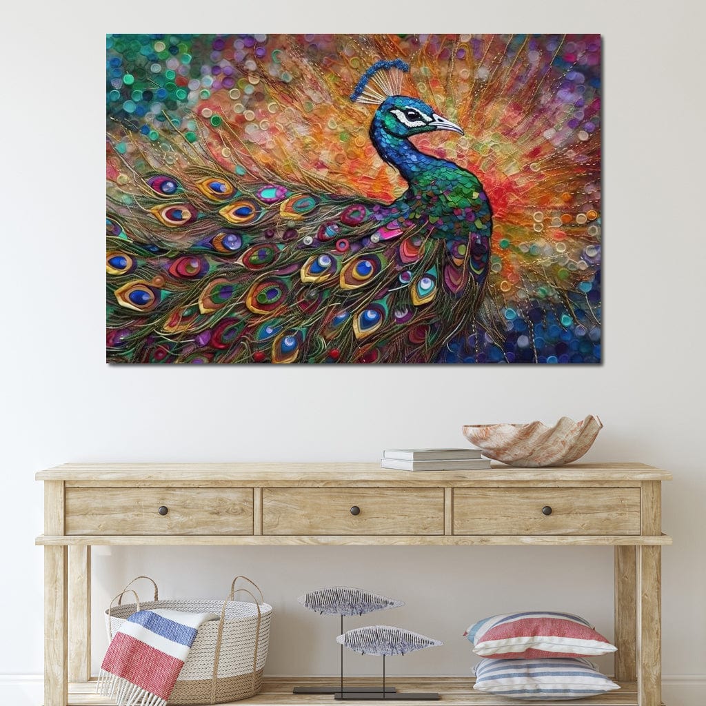 Peacock Fantasy Canvas Wall Art