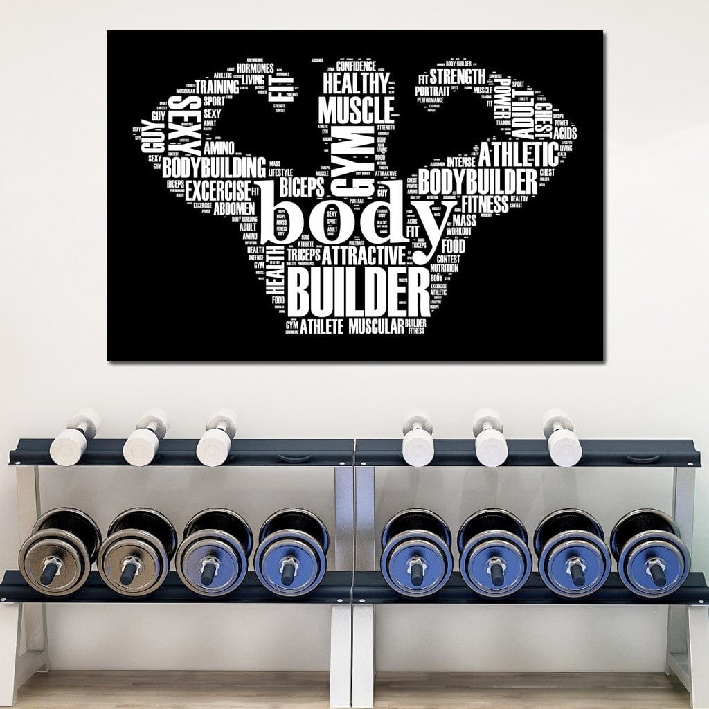 Body Builder Canvas Wall Art