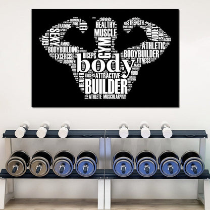 Body Builder Canvas Wall Art