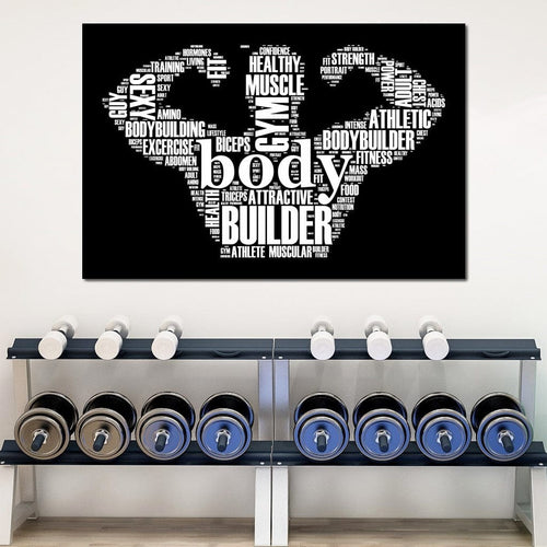 Body Builder Canvas Wall Art