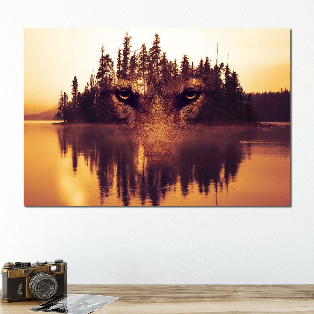 Lurking in the Woods Canvas Wall Art