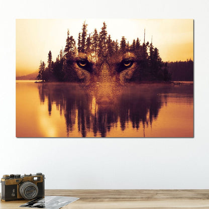 Lurking in the Woods Canvas Wall Art