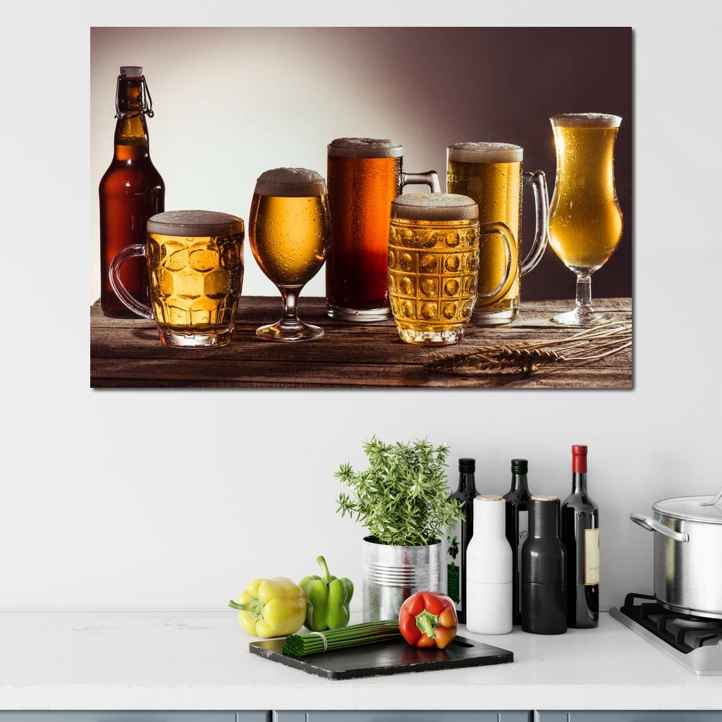 Beer Types Canvas Wall Art