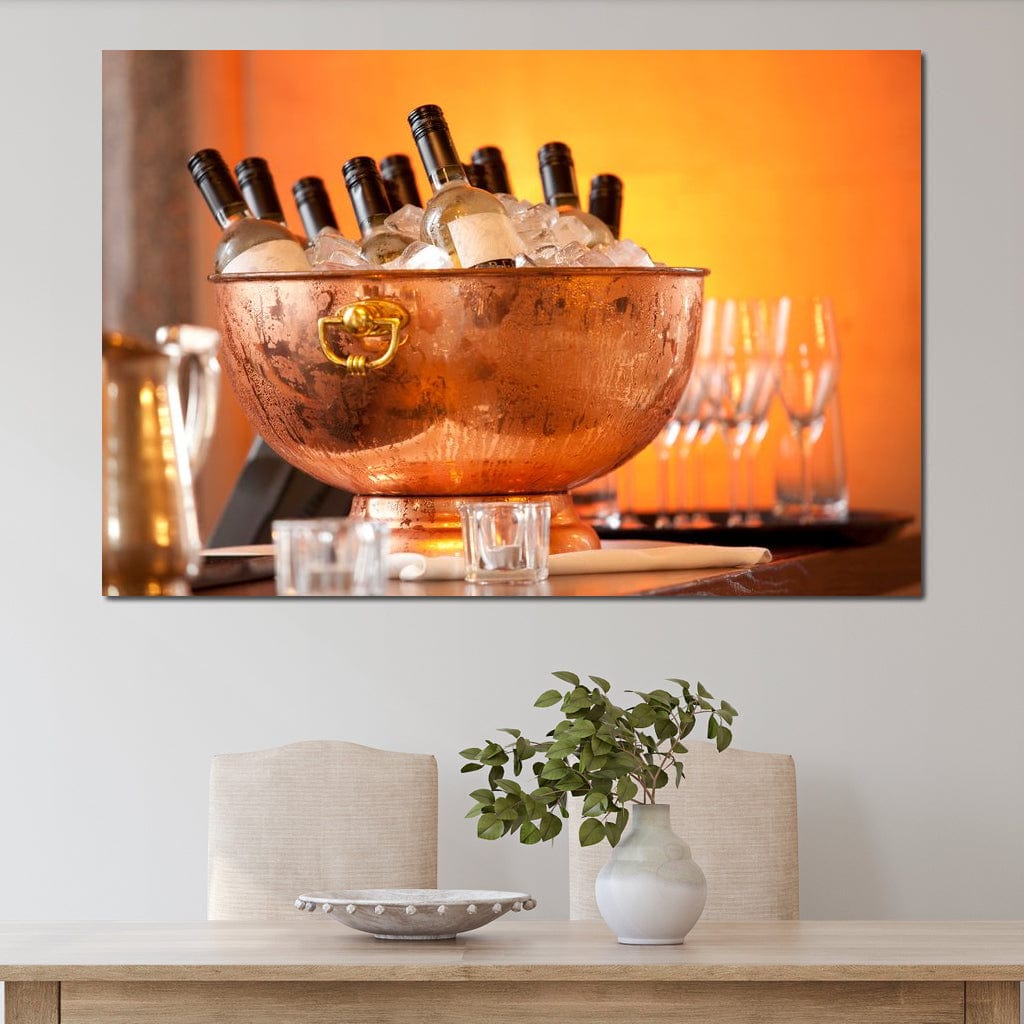 Chilled Wine Canvas Wall Art
