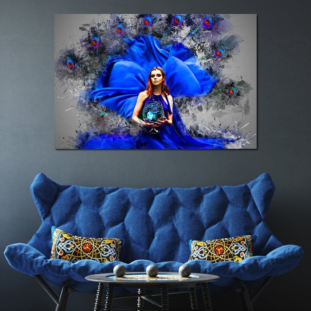 Feather Gown Canvas Wall Art