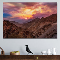 Desert Mountains Canvas Wall Art