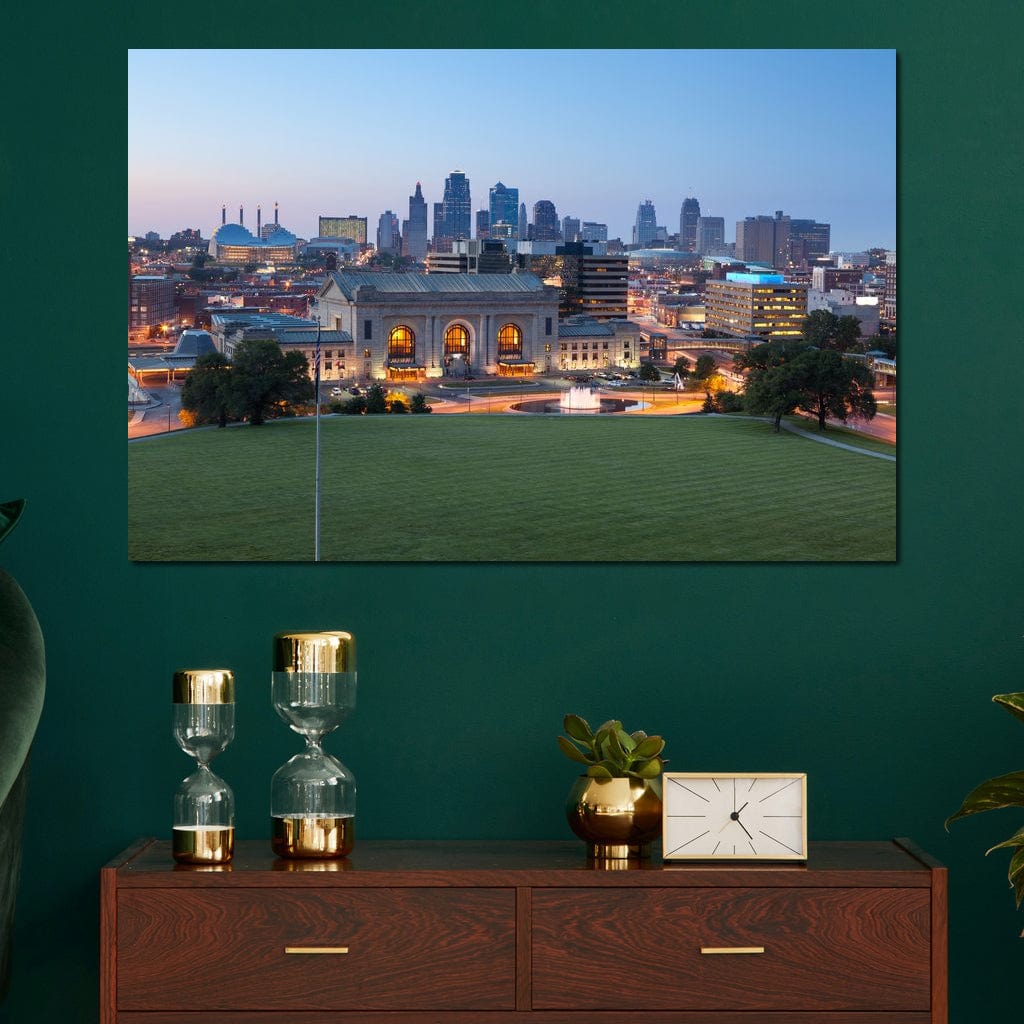 Kansas City Skyline Canvas Wall Art