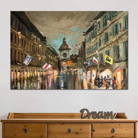 European City Canvas Wall Art