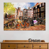 Amsterdam City Canvas Wall Art