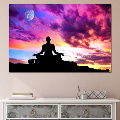 Master of Yoga Canvas Wall Art
