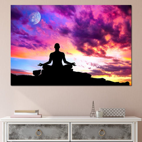 Master of Yoga Canvas Wall Art