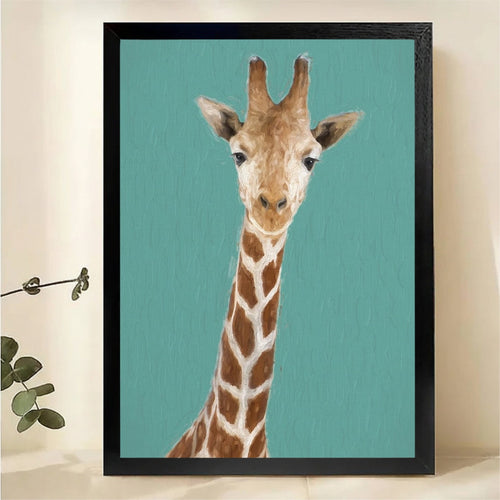 Giraffe Wall Art Print - Modern Safari Animal Decor