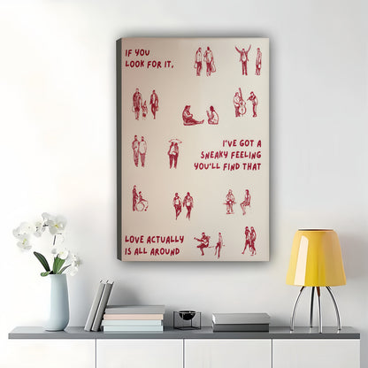 Life Quote Minimalist Typography – Inspirational Wall Art on Natural Wood Canvas