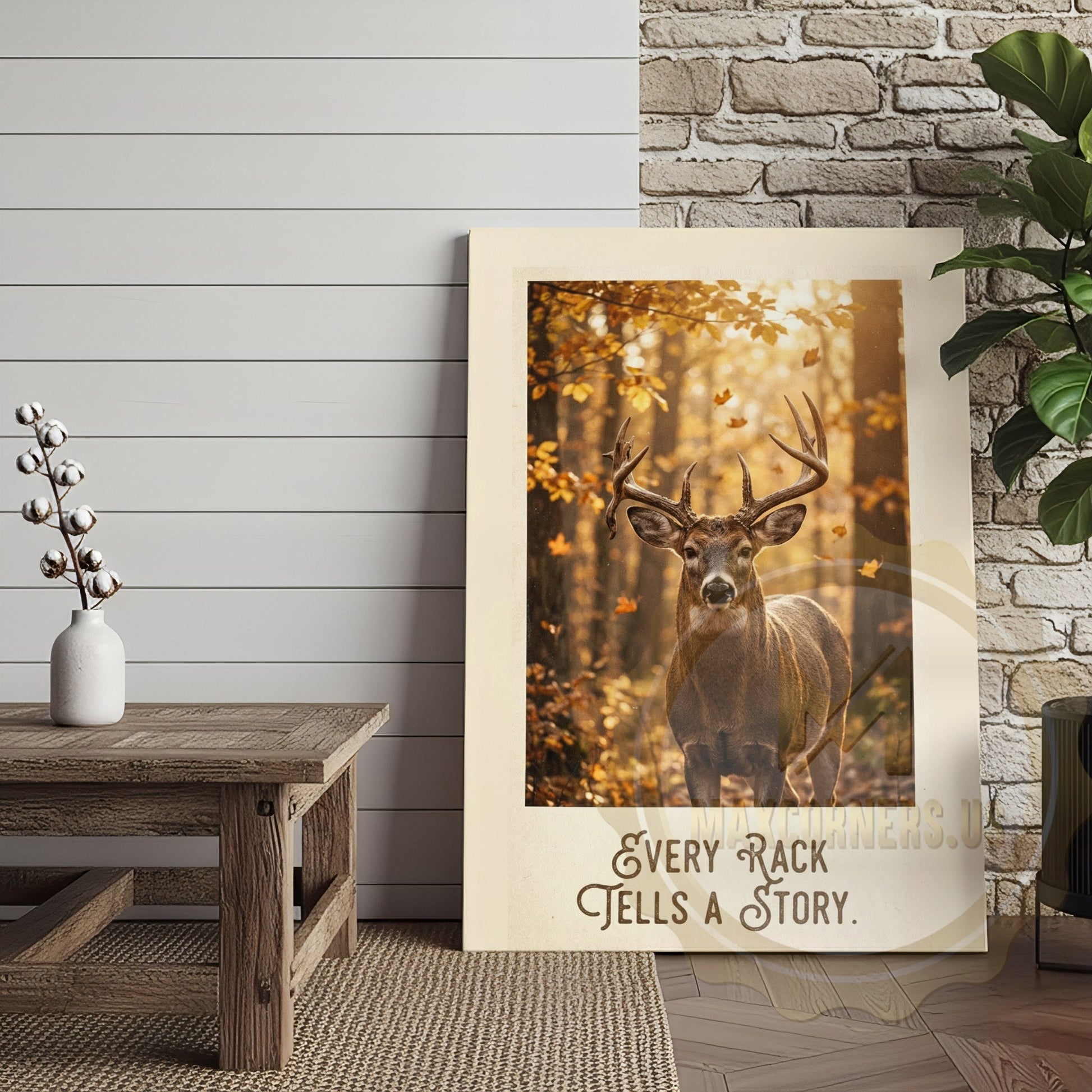 Deer Canvas Every Rack Tells A Story Canvas Wall Art