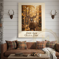 Deer Canvas Every Rack Tells A Story Canvas Wall Art