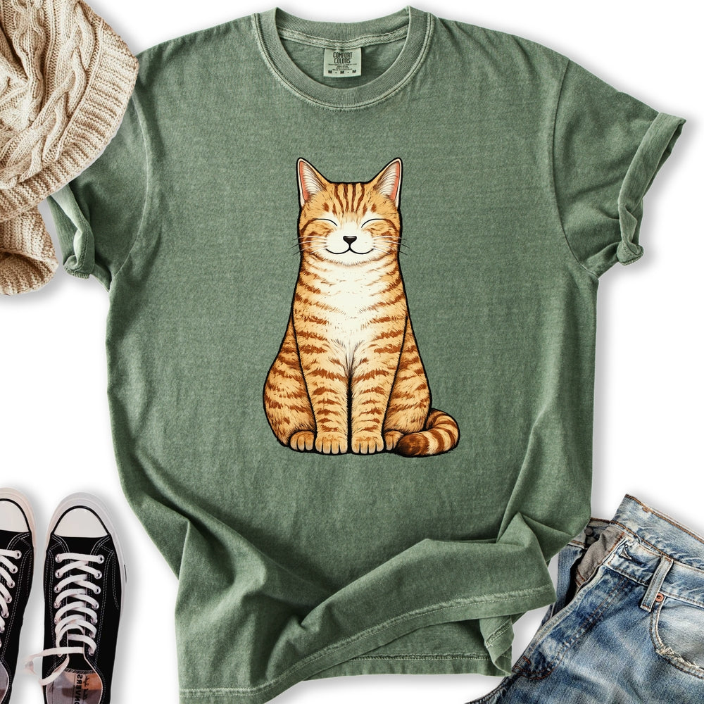 Smiling Orange Cat Relaxed Tee