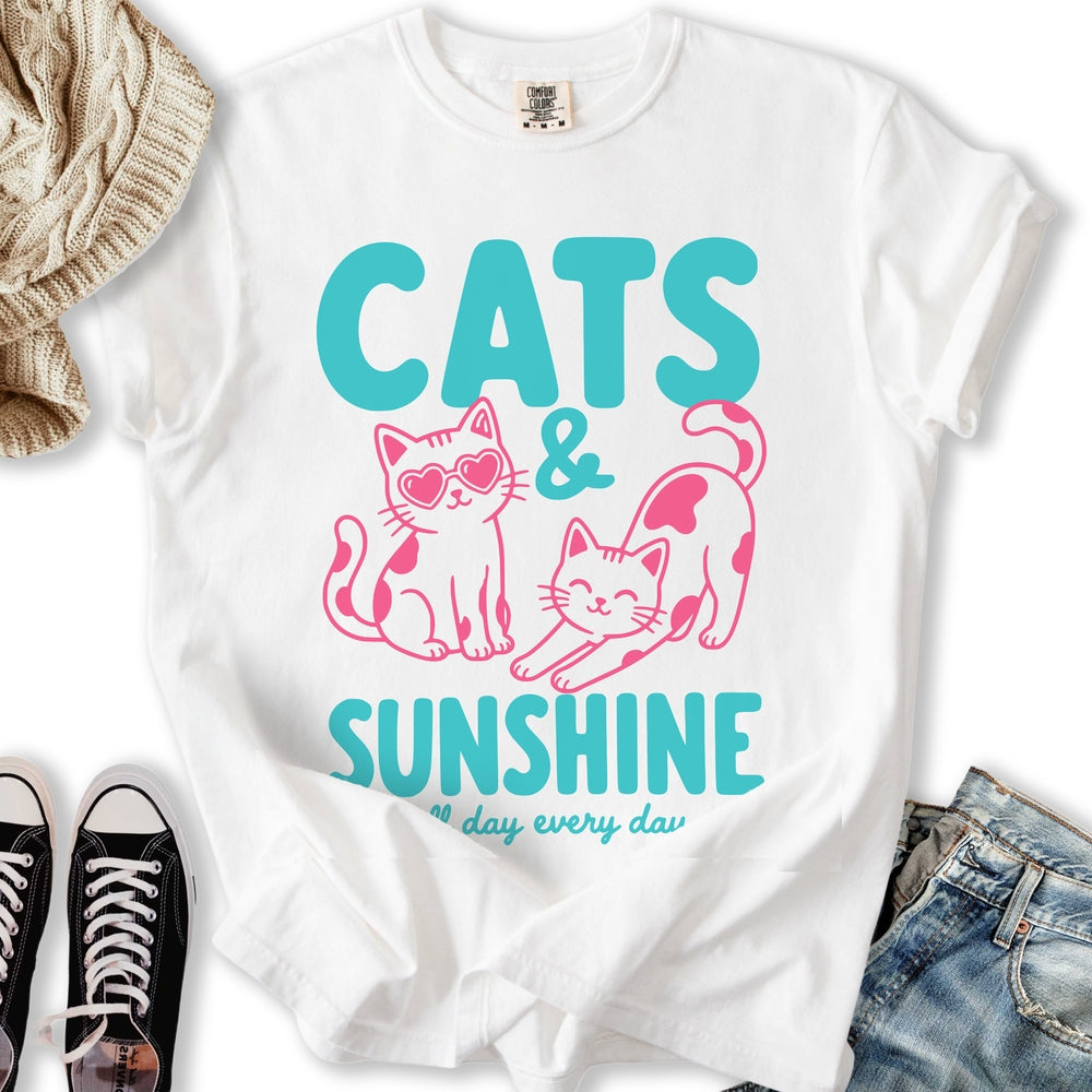 Cats and Sunshine Relaxed Tee