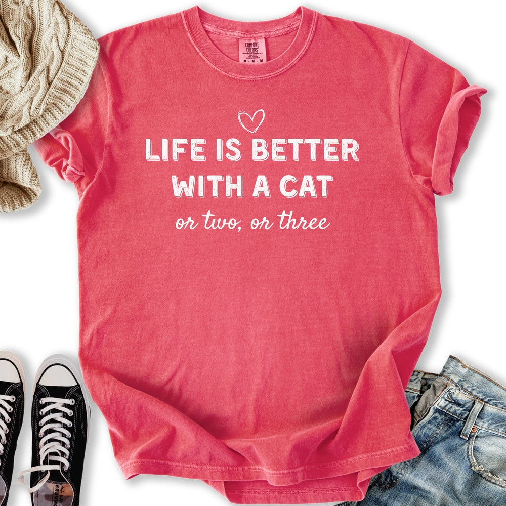 Better With A Cat Relaxed Tee