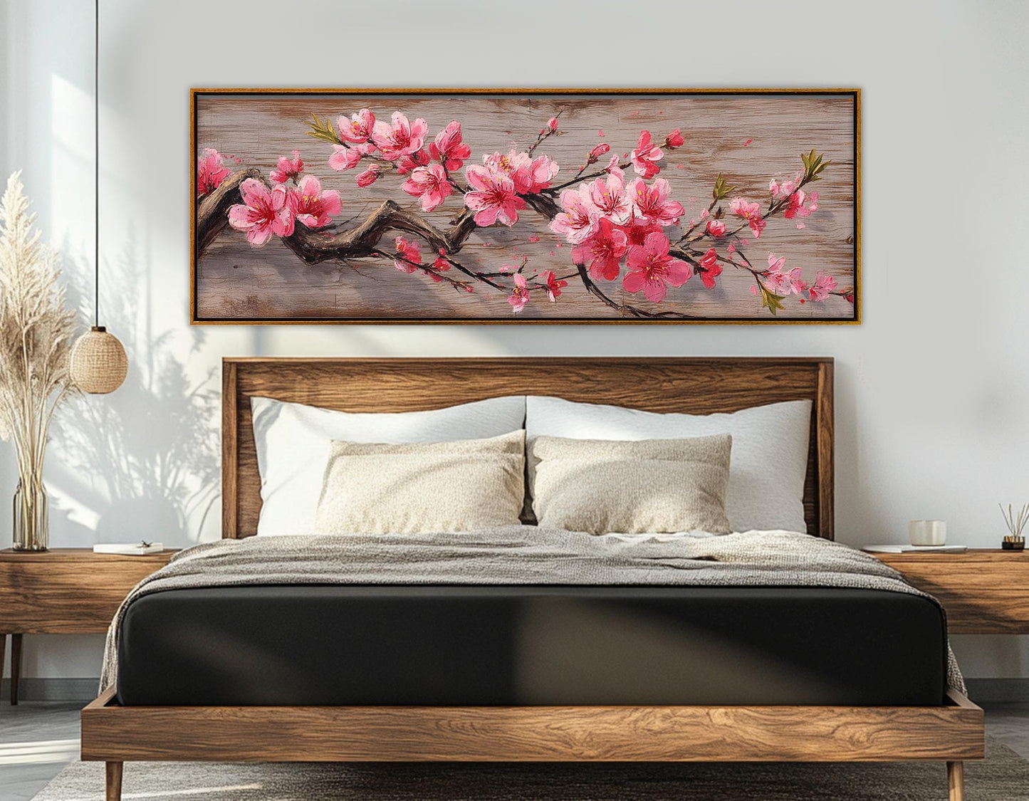 Sakura Canvas Print – Floral Wall Decor With Rustic Flower Art | Ready To Hang
