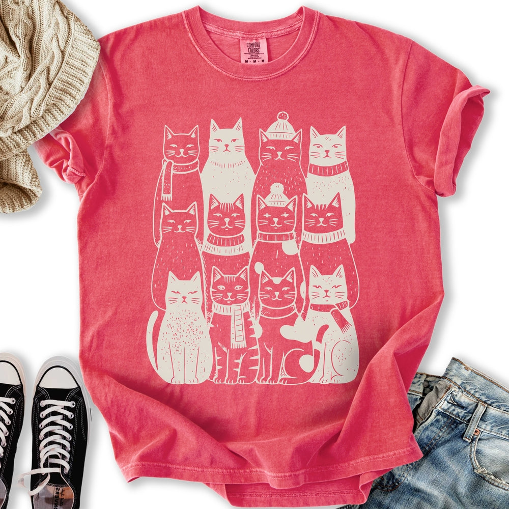 Winter Cats Relaxed Tee