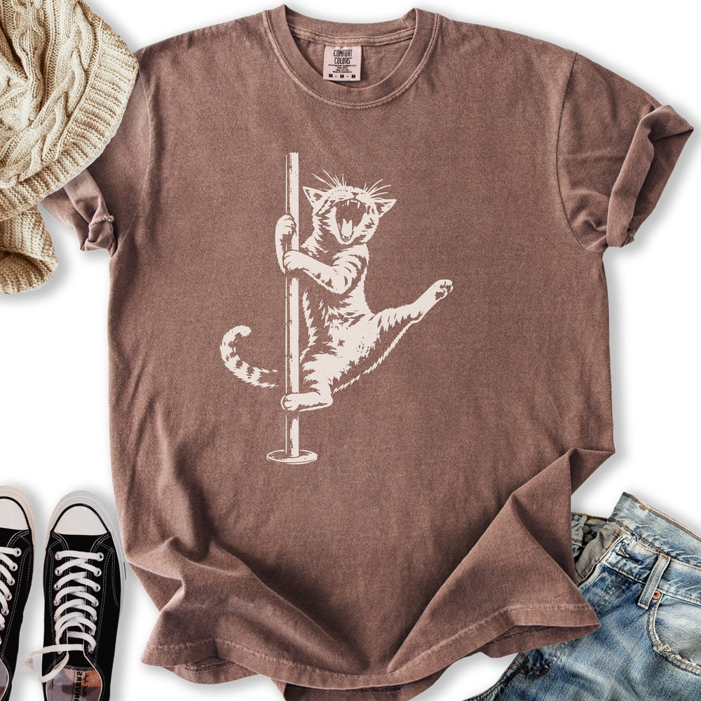 Cat Pole Dancer Relaxed Tee