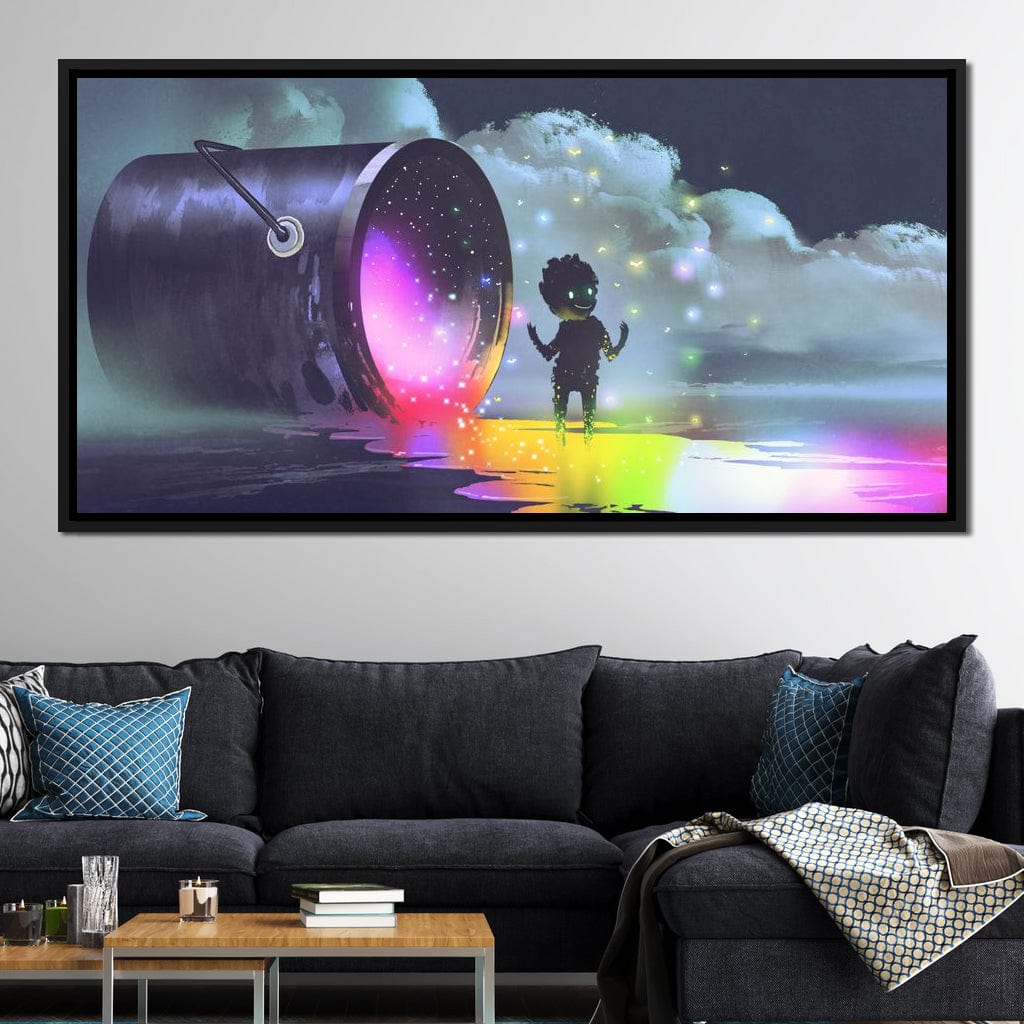 Puddle of Ink Canvas Wall Art