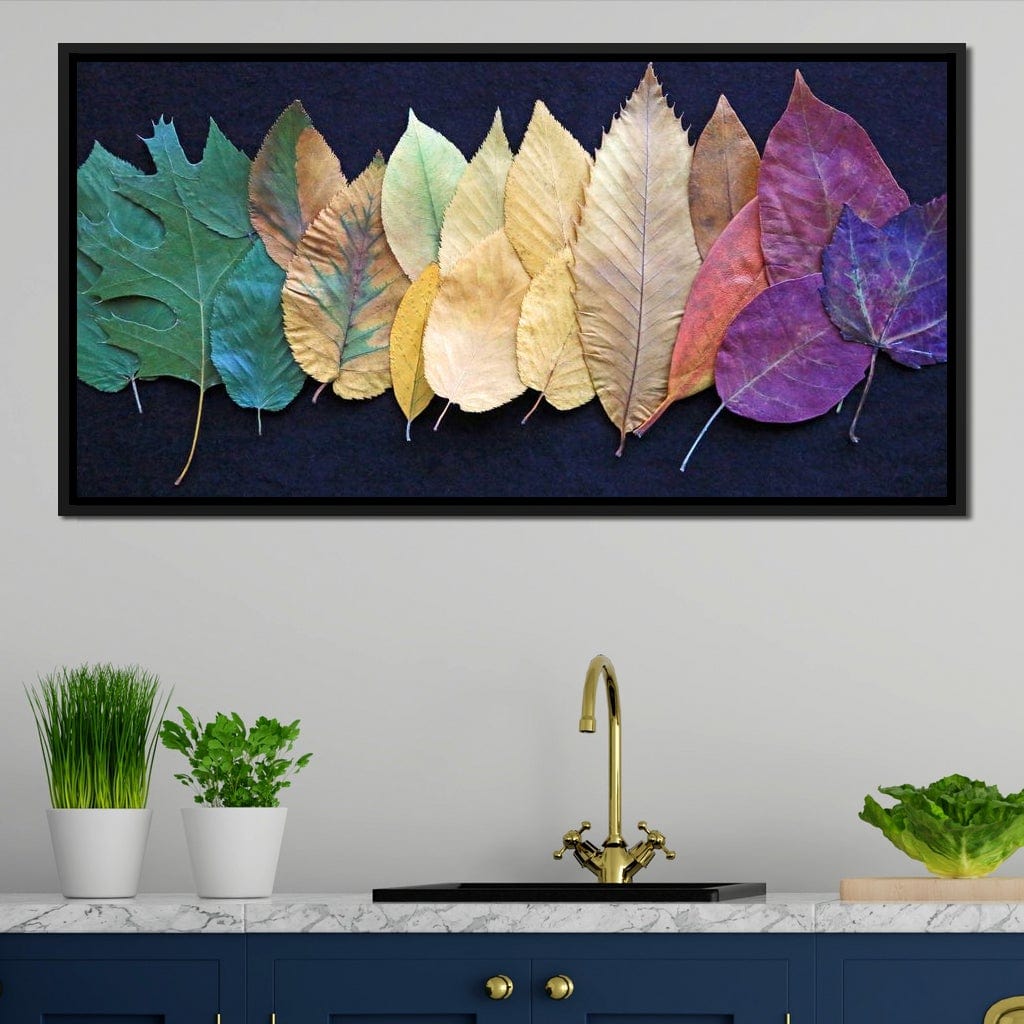 Colorful Leaves Canvas Wall Art