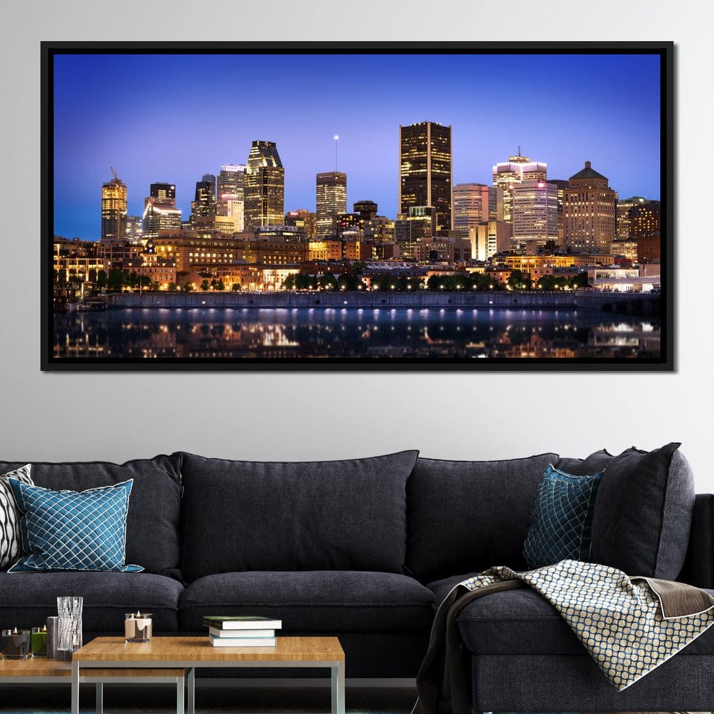 Montreal Skyline Canvas Wall Art